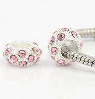 Pink European Beads